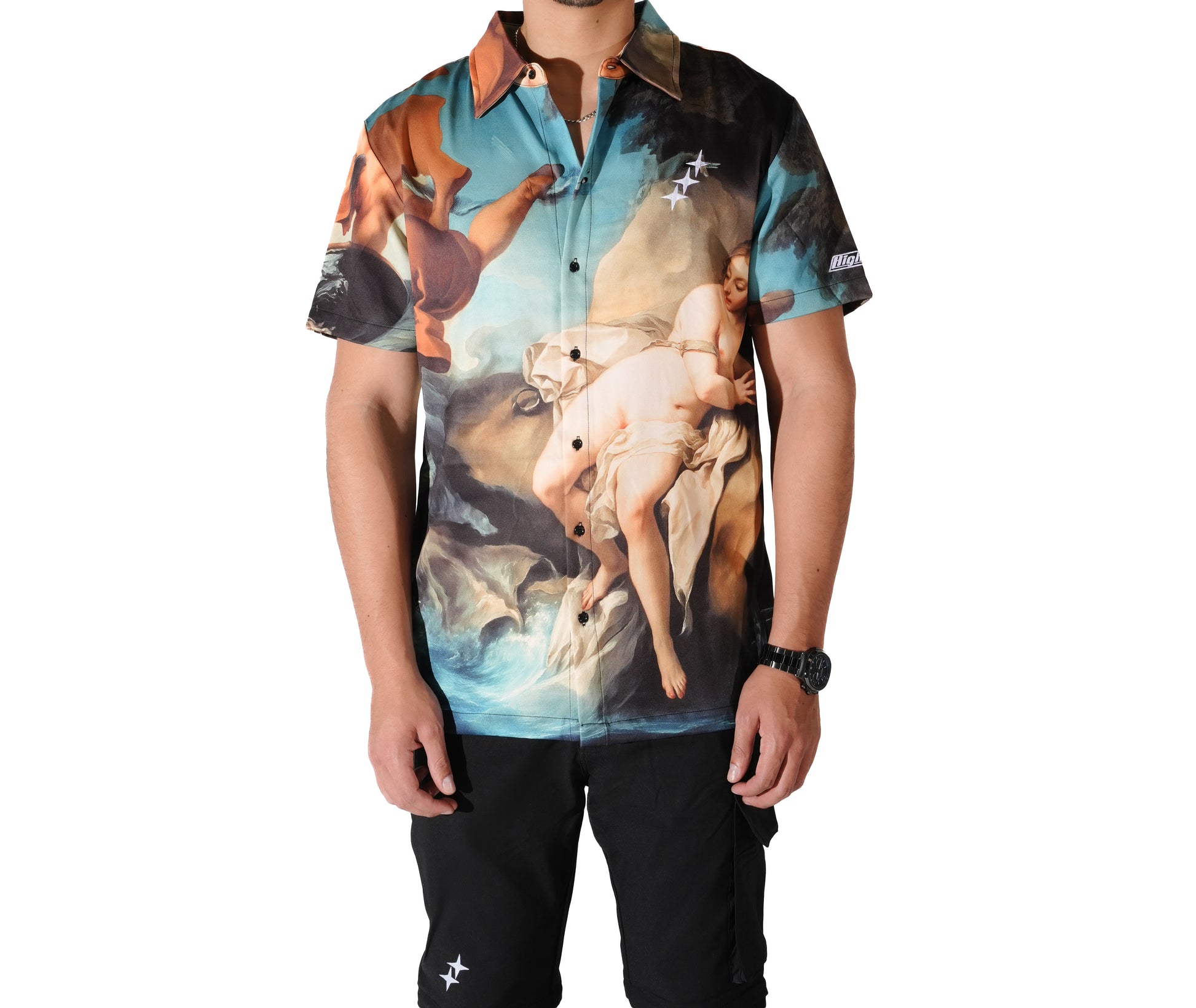 HS ANGEL CREST BUTTON UP