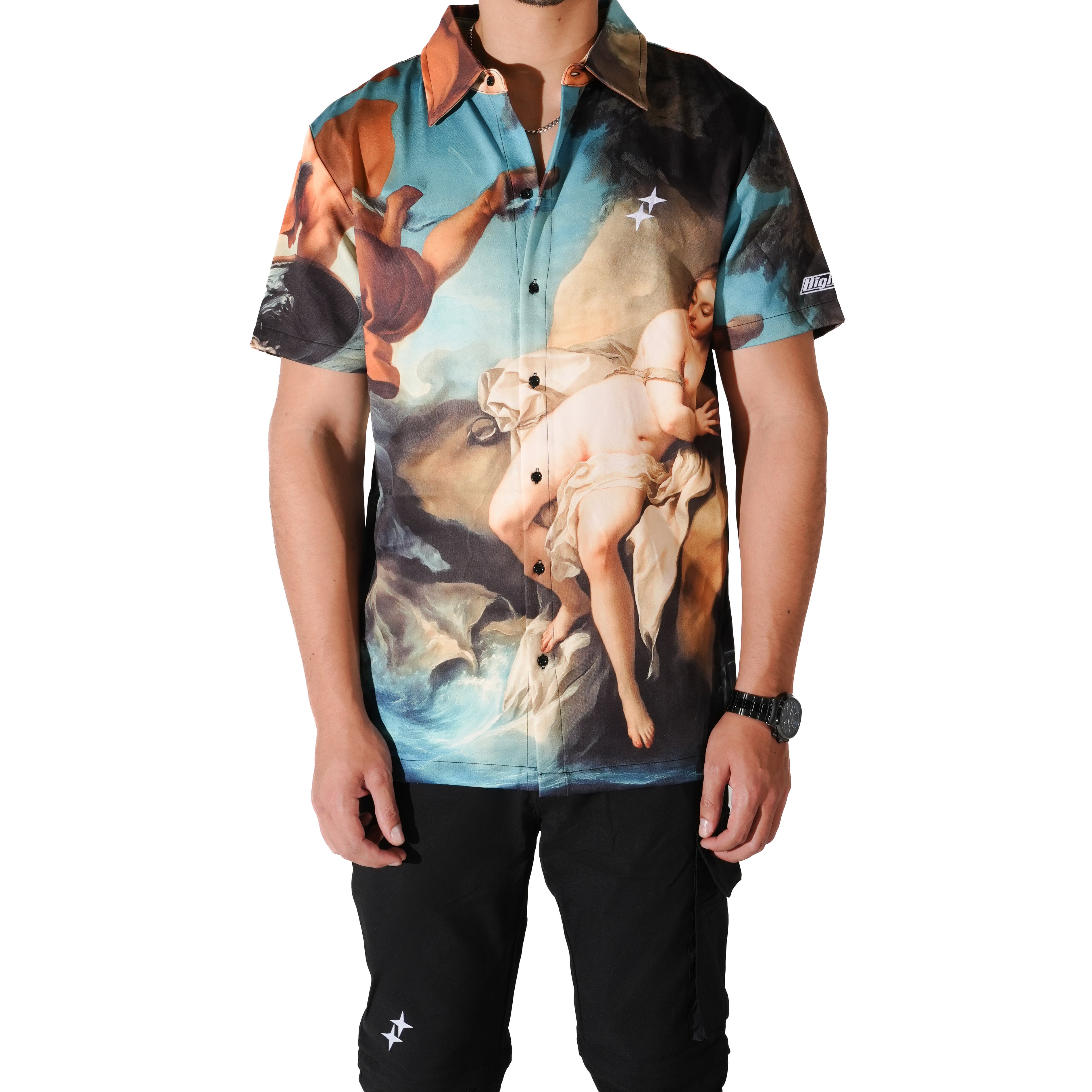 HS ANGEL CREST BUTTON UP