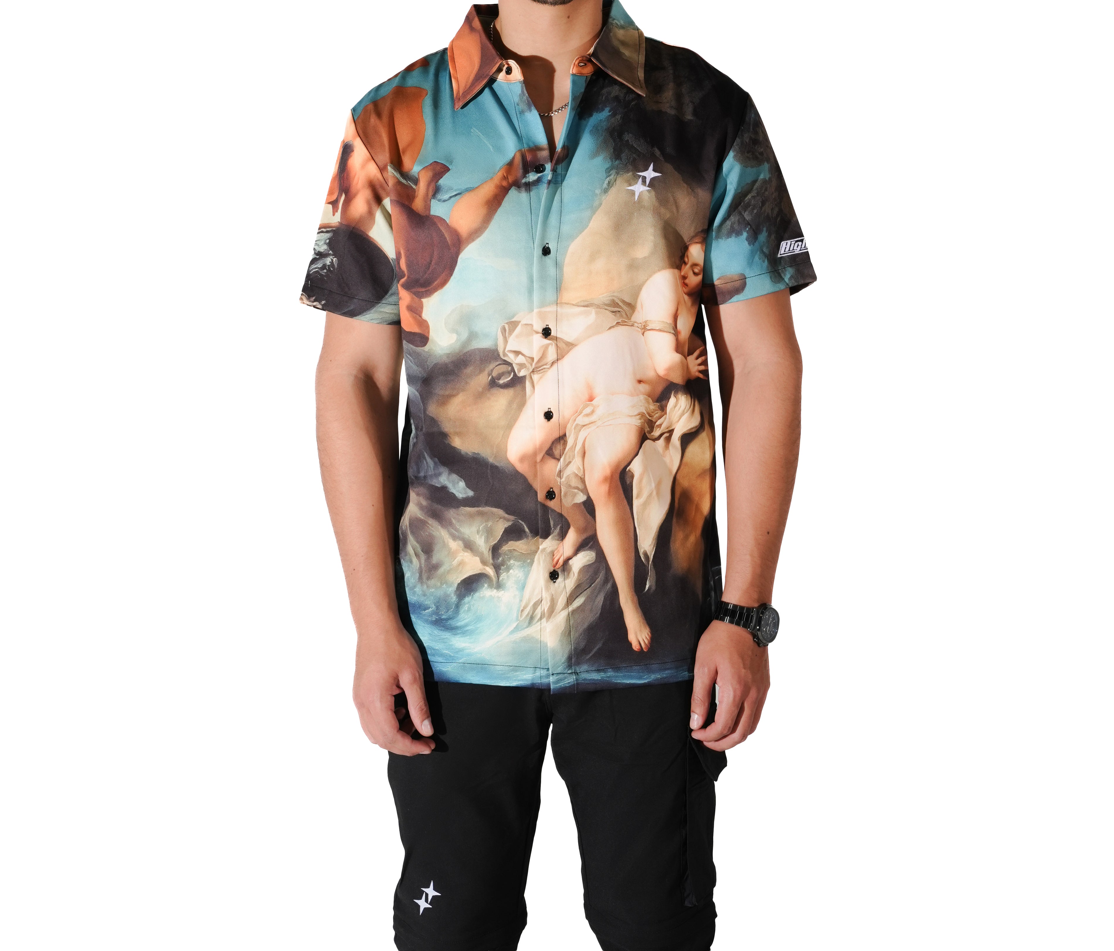 HS ANGEL CREST BUTTON UP