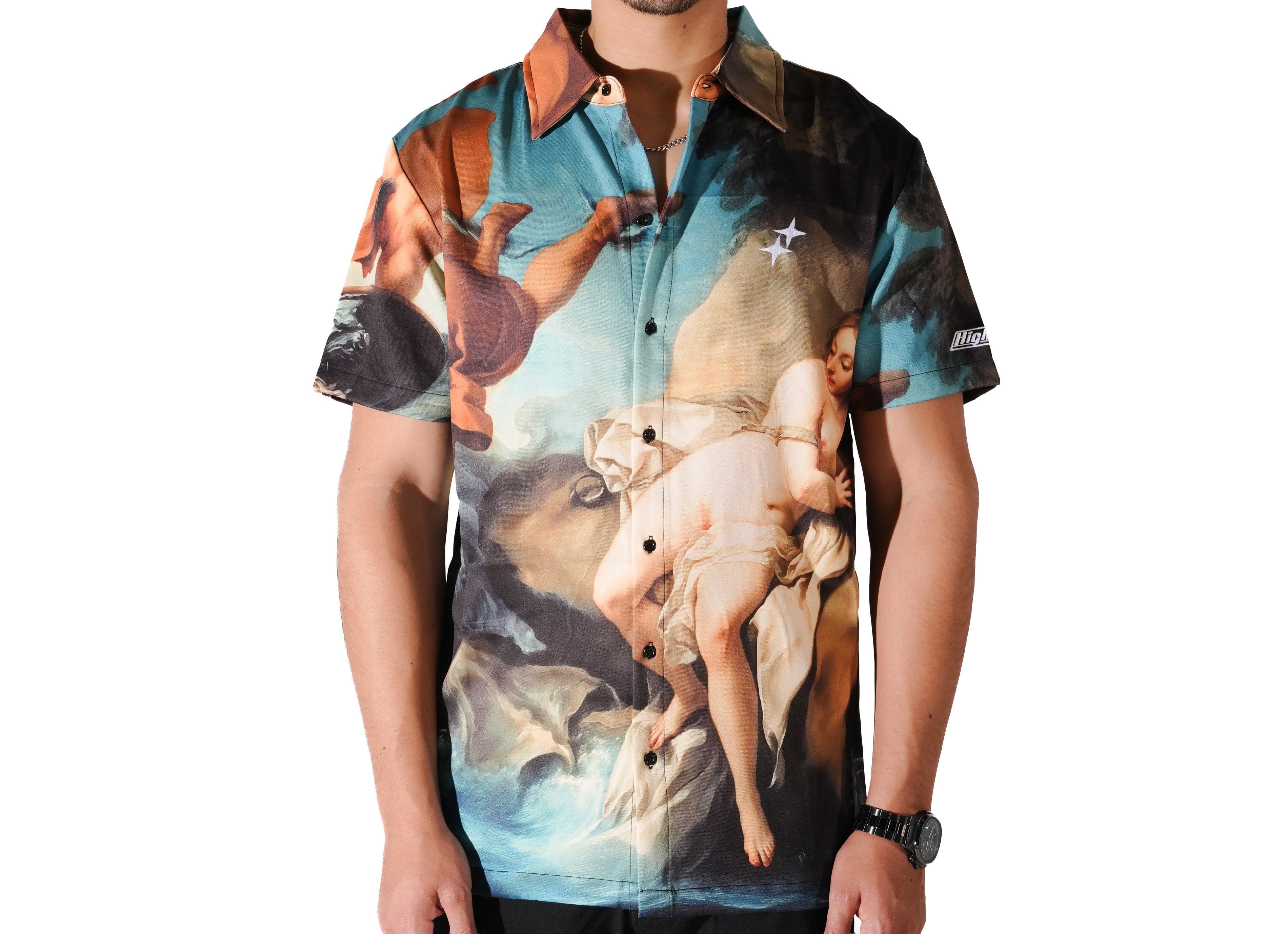 HS ANGEL CREST BUTTON UP