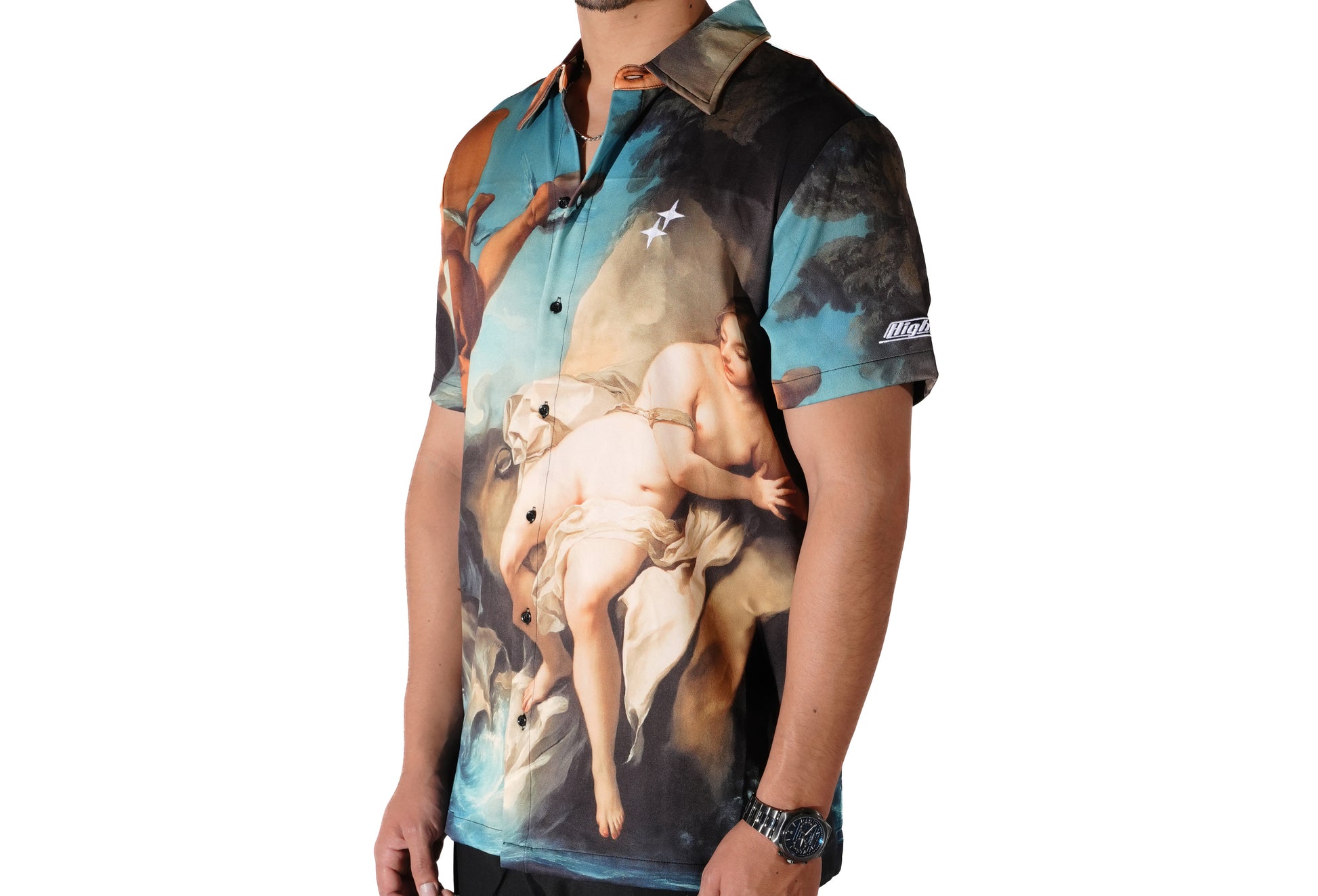 HS ANGEL CREST BUTTON UP