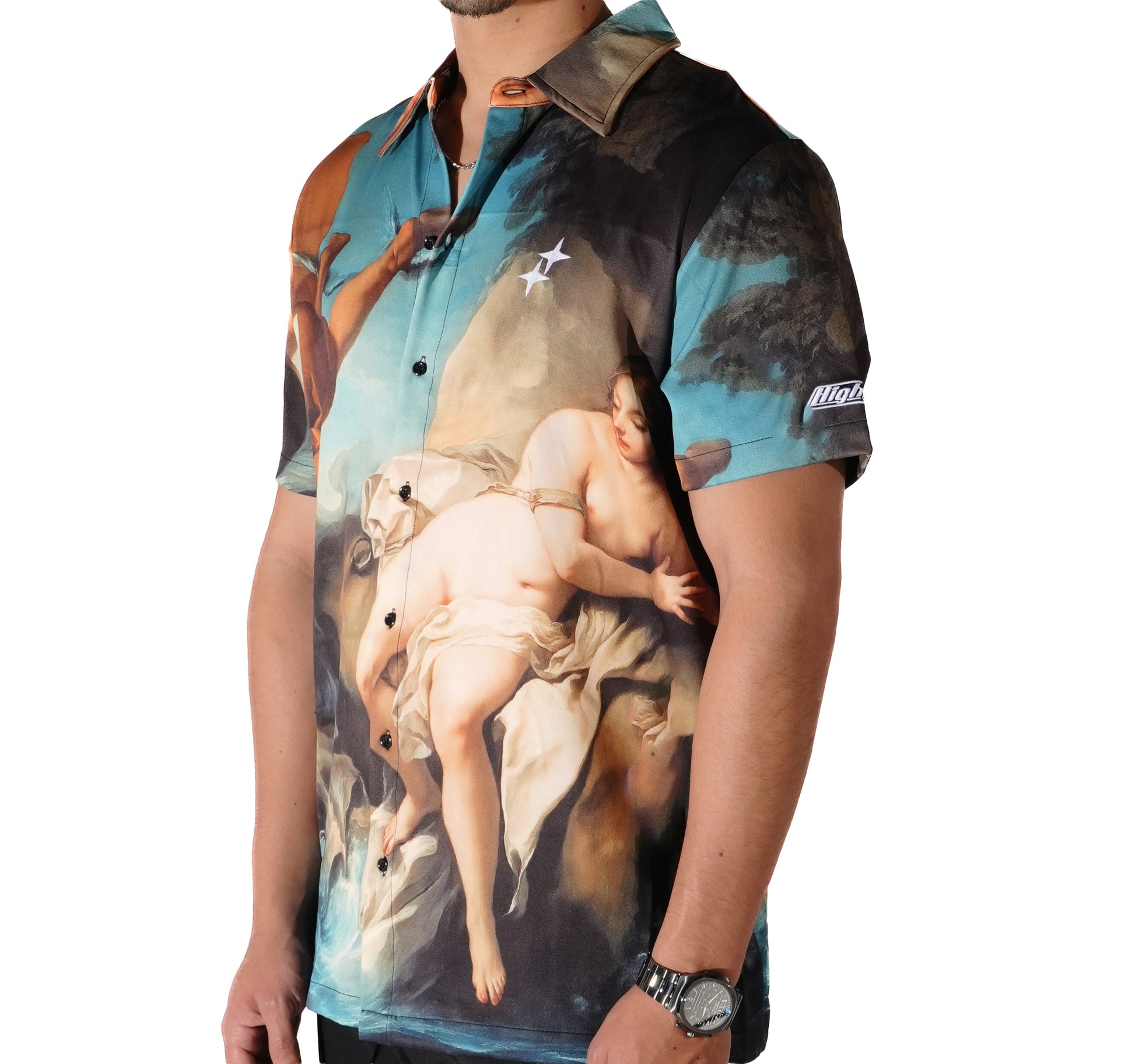HS ANGEL CREST BUTTON UP