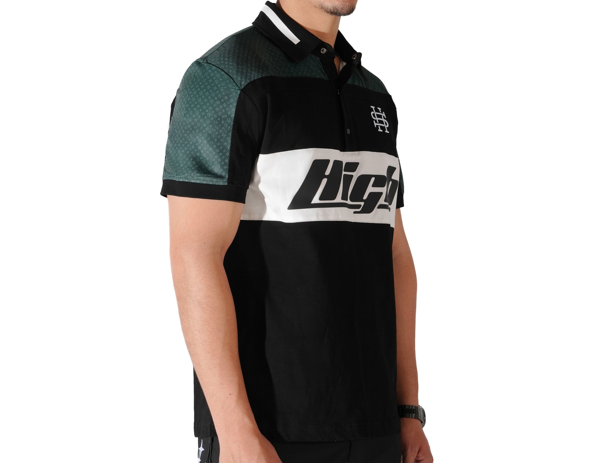 HS MONOGRAM PINE POLO